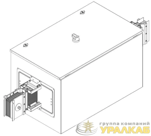 Секция центральная разрыва линии 1600А Al 3L+N+PER НК IP55 тран. IEK LB-1600A4-25-F-GG детальная картинка