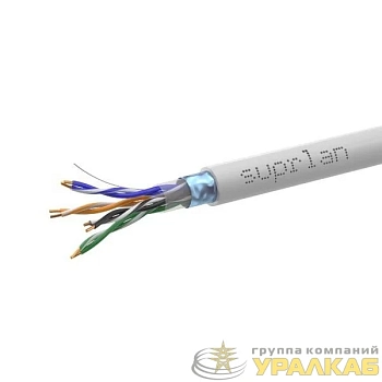 Кабель витая пара F/UTP кат.5E 4х2х24AWG solid Cu PVC Indoor Premium 305м (м) SUPRLAN 01-1012-2