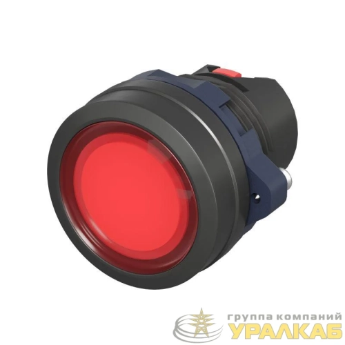Головка кнопки плоская прозрачная без фиксации красн. DKC 