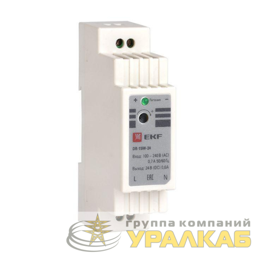 Блок питания 24В DR-15W-24 PROxima EKF dr-15w-24 детальная картинка