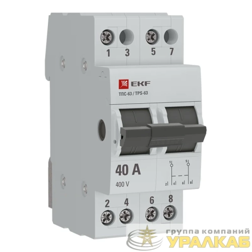 Переключатель трехпозиционный ТПС-63 2P 40А PROxima EKF 