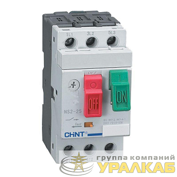 Выключатель автоматический для защиты двигателя 13-18А NS2-25 (R) CHINT 495083