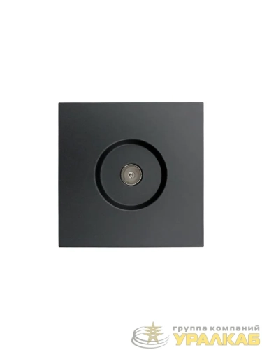 Розетка ТВ оконечная СП ZIMA IP20 черн. бархат LEZARD 