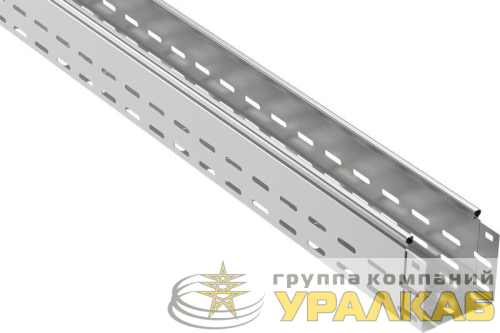 Лоток листовой перфорированный 100х100 L3000 сталь 1мм оцинк. IEK CLP10-100-100-100-3 детальная картинка