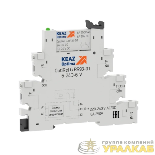 Модуль релейный OptiRel G RM38-51-24D-6-V-CO-G КЭАЗ 280990