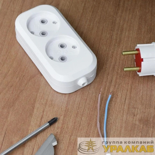 Колодка удлинителя 2-м без заземл. Rexant 