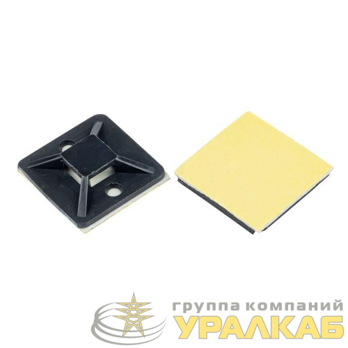 Площадка самоклеящаяся 20х20мм черн. (уп.100шт) EKF 