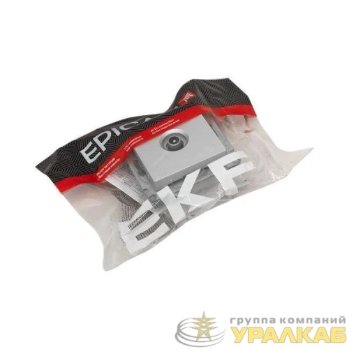 Розетка телевизионная проходная TV СП Эпика механизм алюм. EKF UP1-SOA-TV-2 детальная картинка