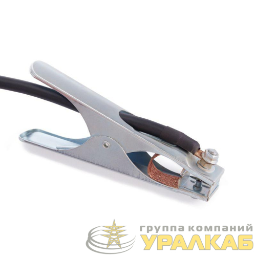 Кабель сварочный КГ 1х25 300А СКР 10-25 с клеммой заземления 3м Rexant 16-0764 детальная картинка