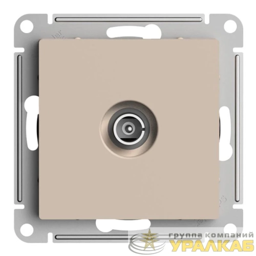 Розетка телевизионная оконечная TV AtlasDesign 1дБ механизм песочн. SE 