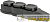 Колодка 3-м 16А IP44 2P+PE 230В с защ. крышками каучук EKF 
