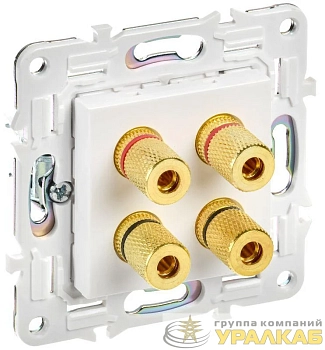 Аудиорозетка 4-м SKANDY SK-A01W арктич. бел. IEK SK-S40-K01