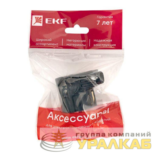 Вилка угловая 16А 250В усиленная с заземл. черн. PROxima EKF AVY16-30-r детальная картинка