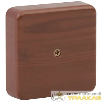 Коробка распаячная 100х100х30 (без клеммы) дуб IP40 Эра 