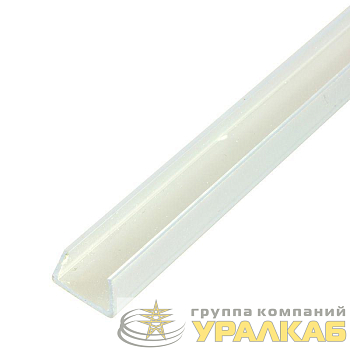 Короб прозрачный П-образ. пластик бел. (1м) NEON-NIGHT 104-411