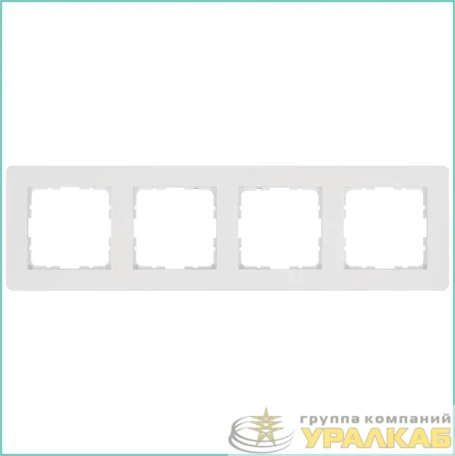 Рамка 4-м G-Flex бел. глянцевый Jasmart G1104W детальная картинка