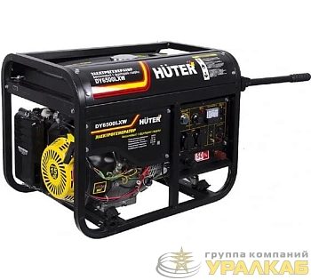 Бензогенератор DY6500LXW 1ф 5000Вт электростартер с функцией сварки HUTER 