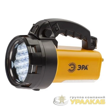 Фонарь-прожектор аккумуляторный Альфа PA-601 19LED + 24LED литиевый аккум. 3А.ч ЗУ 220В + 12В (инд. упак.) Эра 