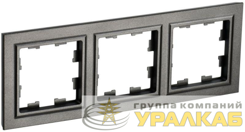 Рамка 3-м BRITE РУ-3-БрТБ бронза IEK BR-M32-K45 детальная картинка