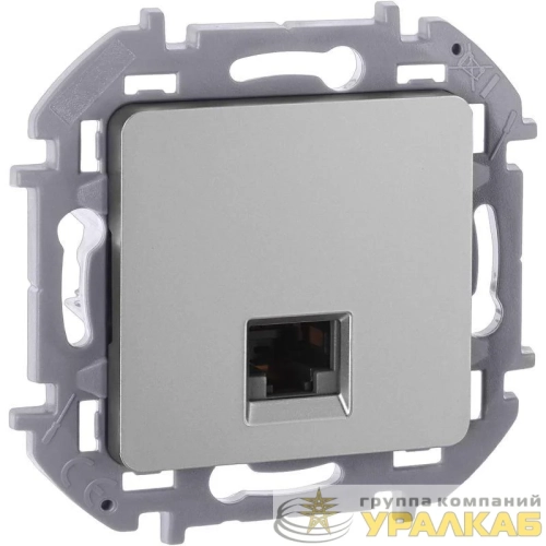 Розетка компьютерная Inspiria RJ45 кат.5E UTP алюм. IEK 