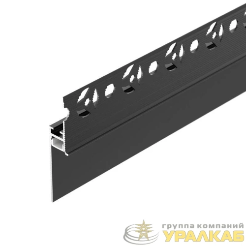 Профиль PLINTUS-FANTOM-H35-2000 BLACK L2000 алюм. Arlight 