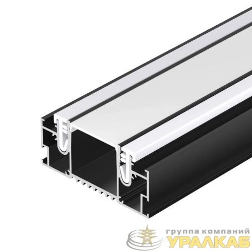 Профиль STRETCH-32-CEIL-CENTER-2000 BLACK L2000 алюм. Arlight 