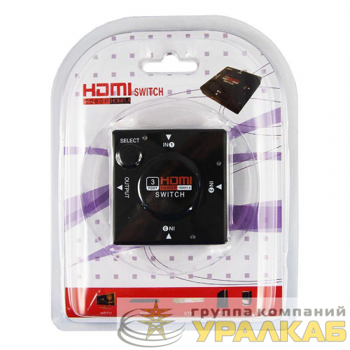 Переключатель HDMI 3х1 без питания Rexant 17-6912