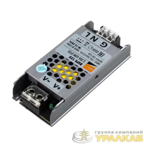 Блок питания для светодиод. ленты BSPS 12В 3.30А=40Вт IP20 JazzWay 