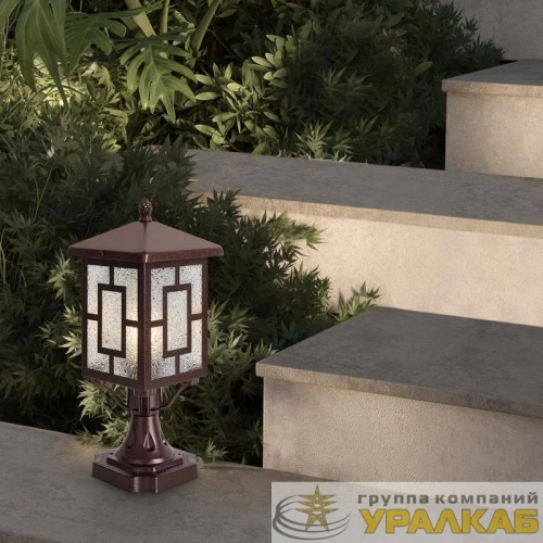 Светильник Ben 1х40Вт E27 IP44 ландшафтный Voltega VGL7209FL-01BR детальная картинка