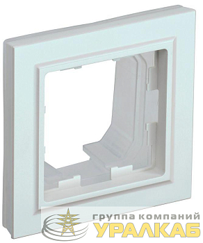 Рамка 1-м IP44 BRITE РУ-1-БрЖ-44 жемчуж. IEK BR-M12-44-K36