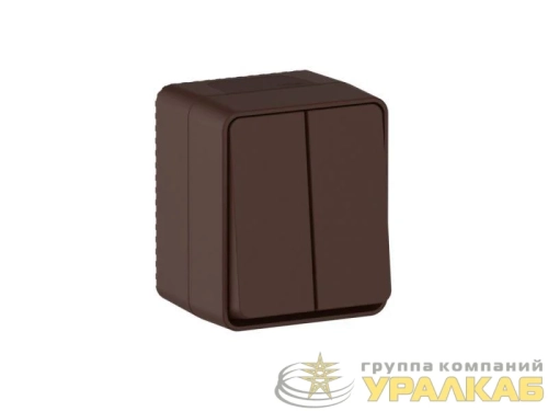 Выключатель 2-кл. ОП AtlasDesign PROFI IP54 10AX корич. SE 