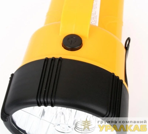 Фонарь аккумуляторный LED29314 19LED аккум. 4В 2.3А.ч 220В желт. Camelion 