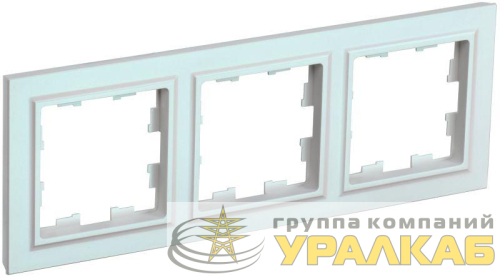 Рамка 3-м BRITE РУ-3-БрЖ жемчуж. IEK BR-M32-K36 детальная картинка