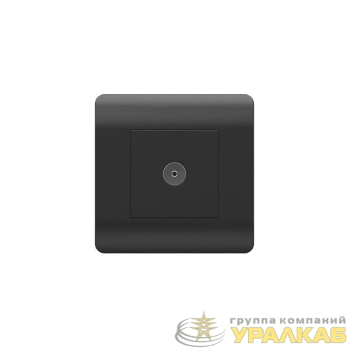 Розетка телевизионная одиночная TV NEW3-E коннектор черн. CHINT 431487 детальная картинка