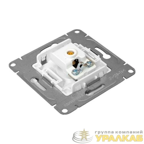 Розетка телевизионная TV 1-м СП Эпика механизм бел. EKF UP1-SOW-TV-1 детальная картинка