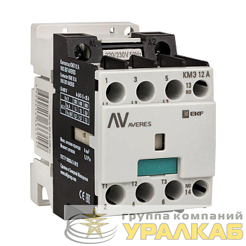 Контактор КМЭ 12А кат. 400В AC 1НО AVERES EKF ctr-s-12-10-400-av