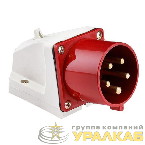 Вилка стационарная 515 16А 3P+PE+N 380В IP44 EKF ps-515-16-380 детальная картинка
