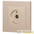 Розетка телевизионная одиночная TV СП Accent 6-301-04 IP20 шампань Intro Б0063609 детальная картинка