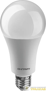 Лампа светодиодная 61 954 OLL-A60-25-230-4K-E27 25Вт грушевидная 4000К нейтр. бел. E27 2500лм 176-264В ОНЛАЙТ 