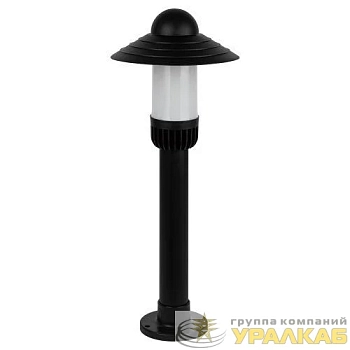 Светильник садово-парковый НТУ 01-60-008 Поллар IP54 E27 max60Вт h660мм напольный черн. ЭРА 