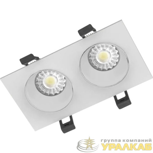 Рамка двойная ADJUSTABLE UGR/R бел./бел. СТ 