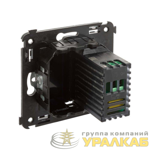 Диммер поворотный СП Avanti "Черный квадрат" DKC 