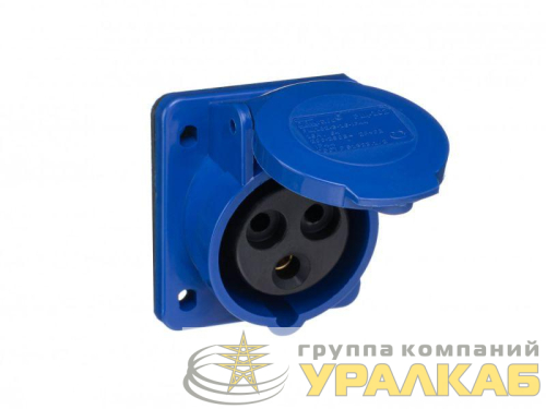 Розетка щитовая СП 413 РЩ-102 16А 2P+PE 220В IP44 DEKraft 26050DEK