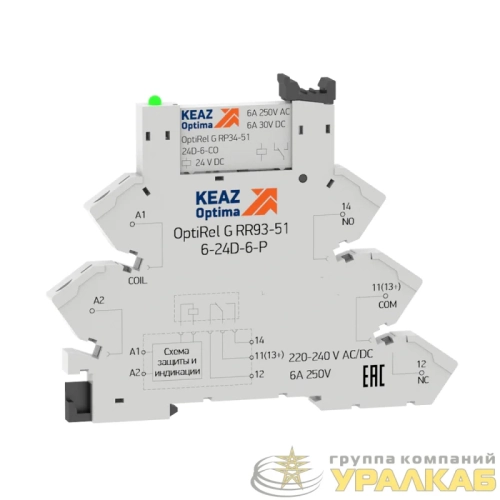 Модуль релейный OptiRel G RM38-61-24D-6-P-CO КЭАЗ 