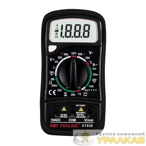 Мультиметр цифровой KT 838 "PROLINE" КВТ 0