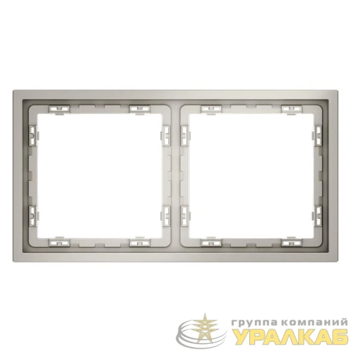 Рамка 2-м S70 пластик. кашемир Voltum VLS100203 детальная картинка