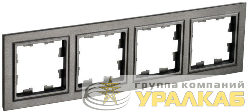 Рамка 4-м BRITE РУ-4-БрТБ бронза IEK BR-M42-K45 детальная картинка