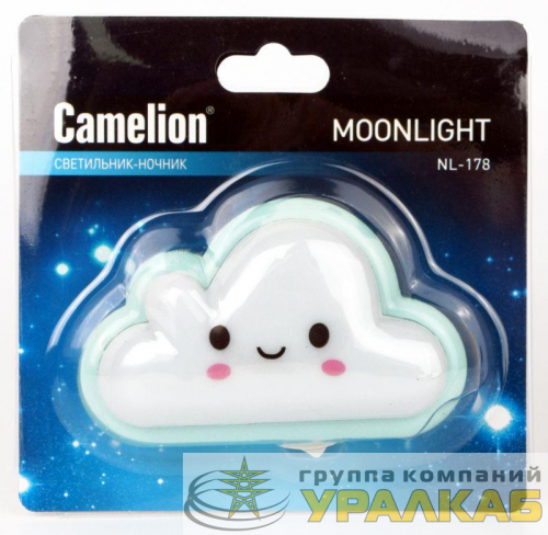 Светильник светодиодный NL-178 "Облако" ночник с выкл. 220В Camelion 12534