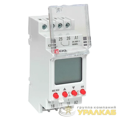 Таймер электронный двухканальный ТЭ-80 24-230В EKF te-80-24-2 детальная картинка