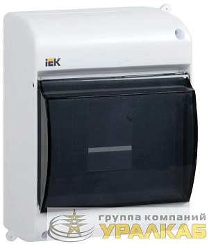 Корпус ОП КМПн 2/4 Krepta 3 IP30 для 4-х авт. выкл. прозр. крышка пластик. бел. IEK MKP42-N-04-30-12